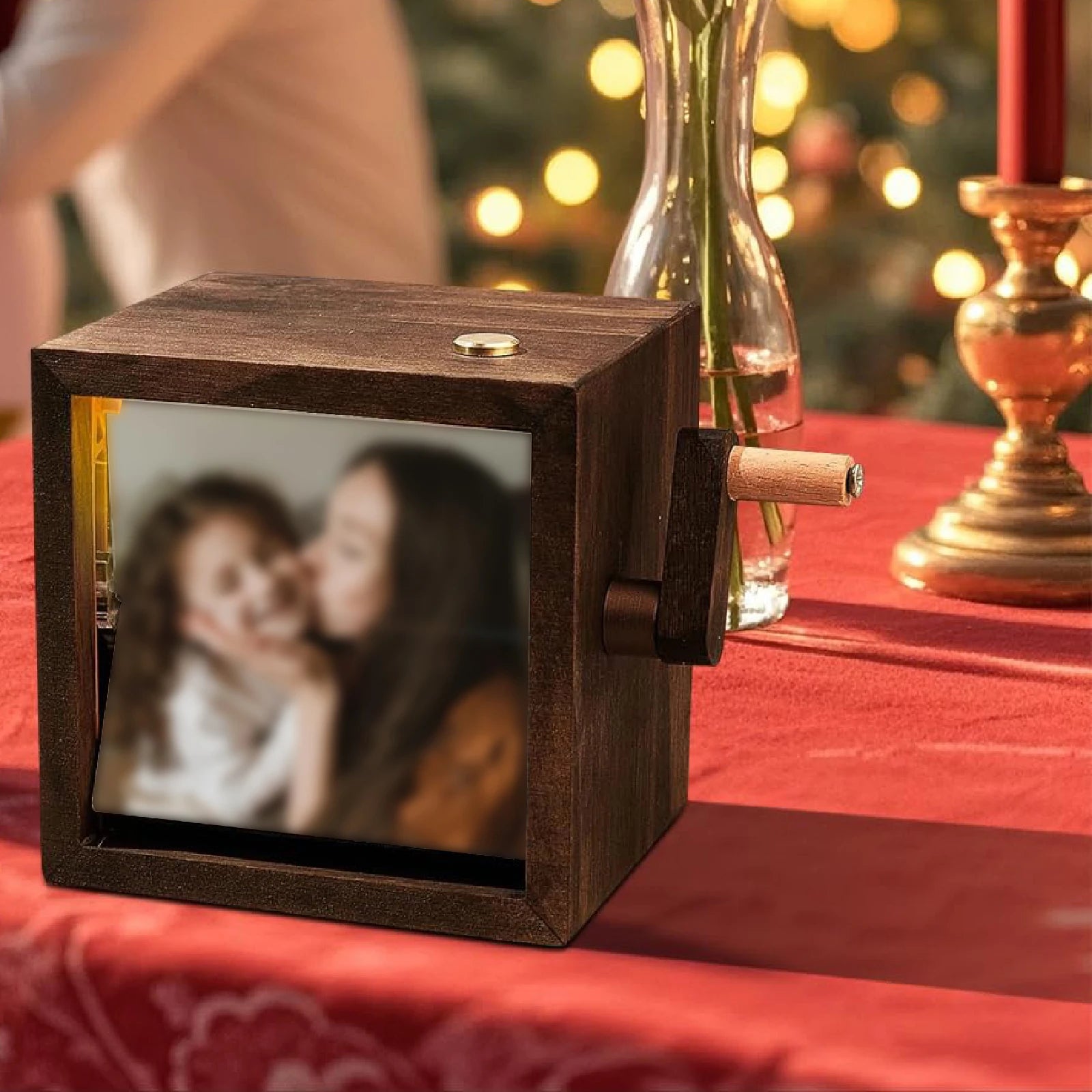 Hand-Cranked Photo Flipbook Display Box