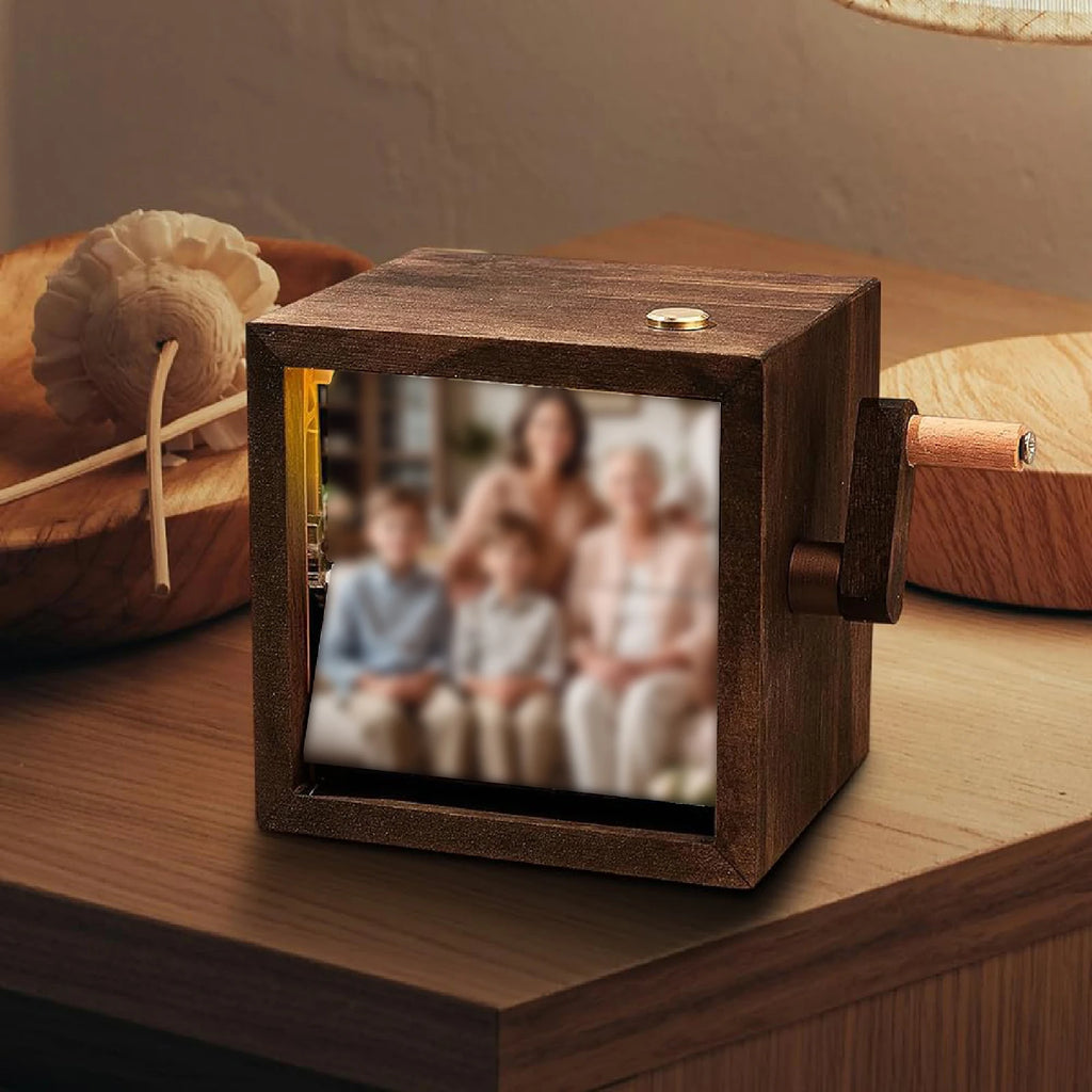 Hand-Cranked Photo Flipbook Display Box
